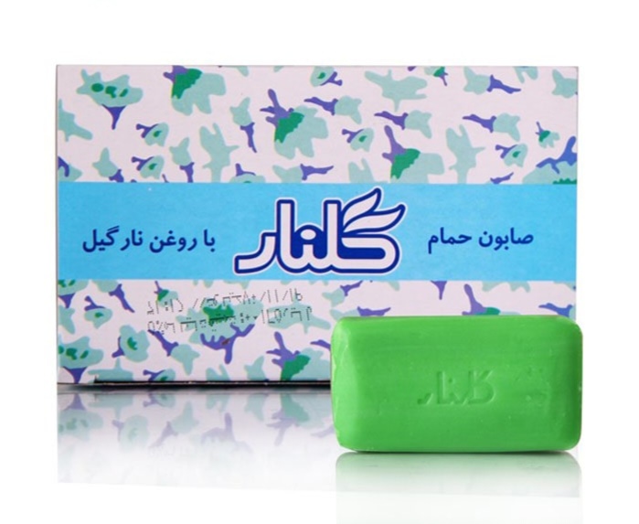 صابون گلنار سبز بسته 6 عددی